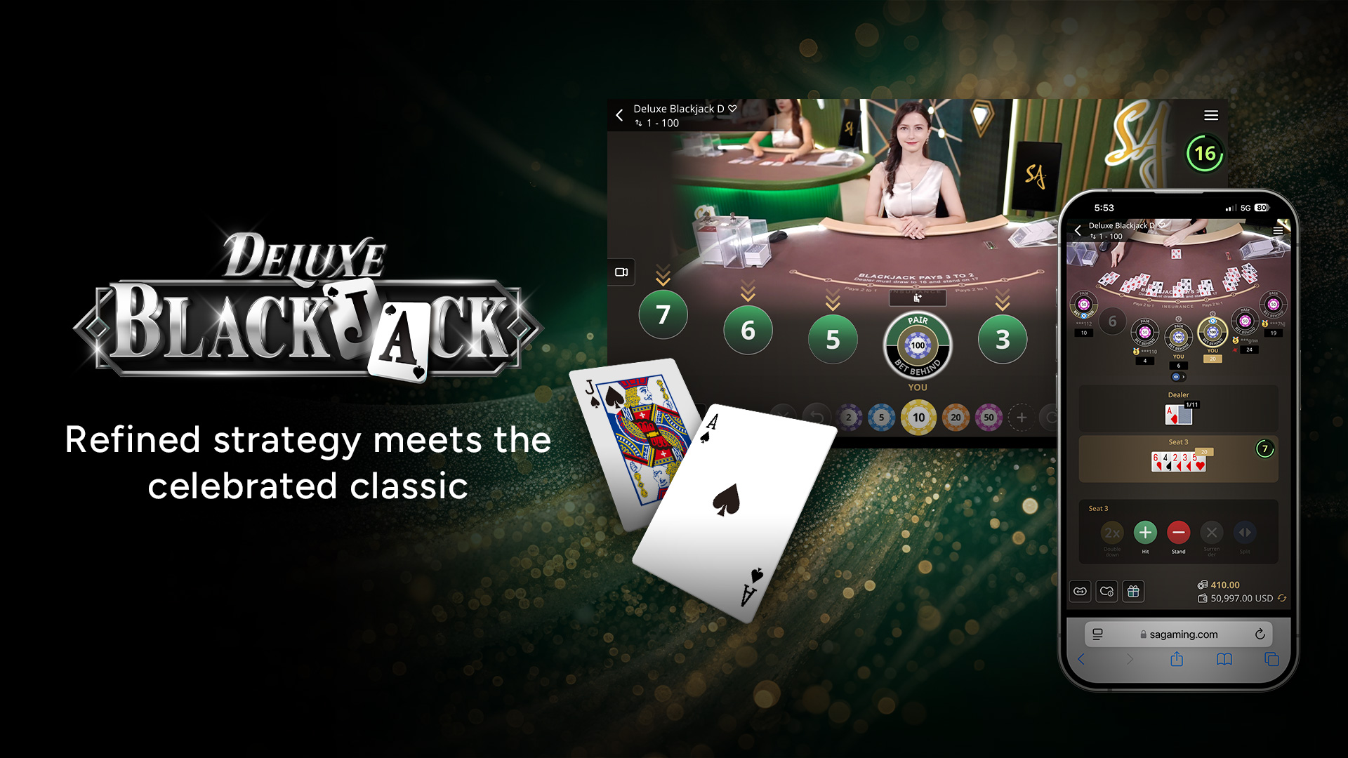 Deluxe Blackjack: Refined strategy meets the celebrated classic